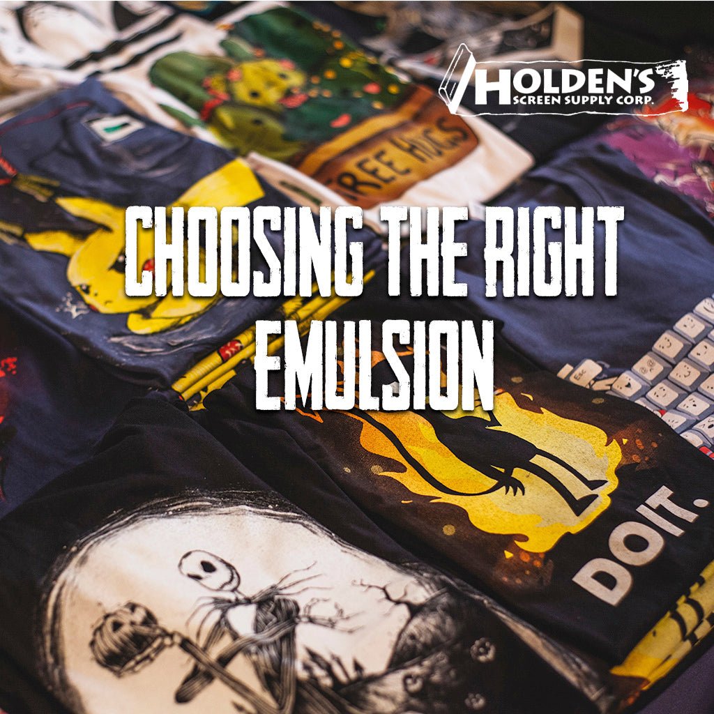 Choosing the Right Screen Printing Emulsion Holden's Screen Supply