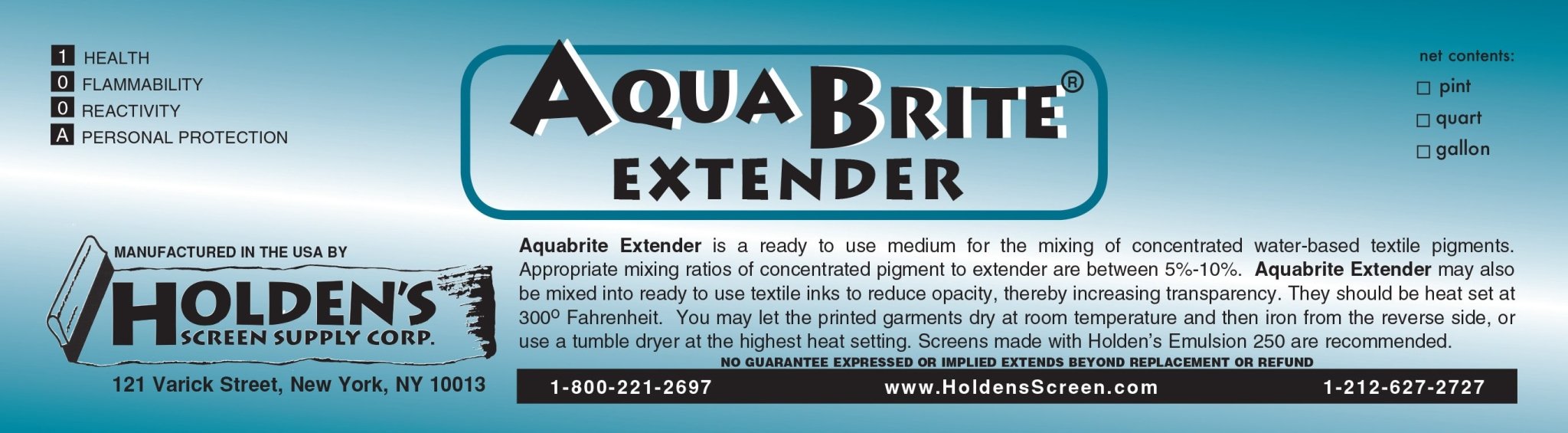 AquaBrite® Extender - Holden's Screen Supply