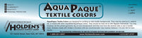 AquaPaque® Opaque Textile Colors - Holden's Screen Supply