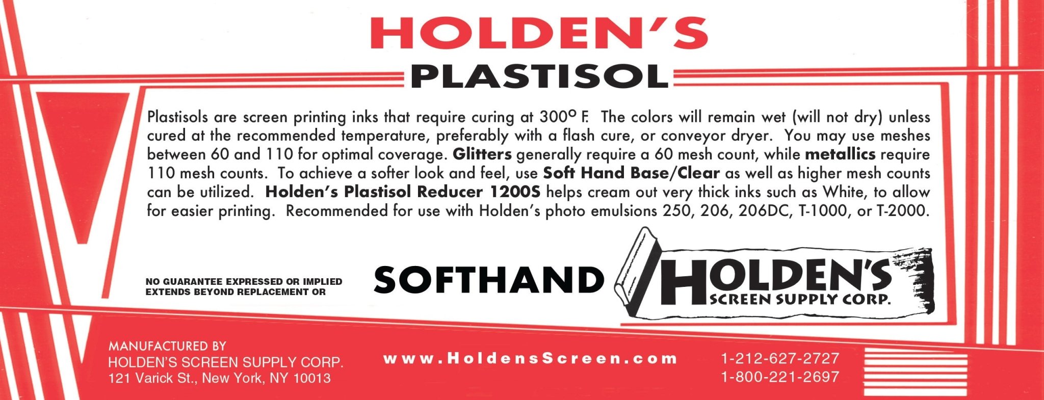 Plastisol Softhand Base - Holden's Screen Supply